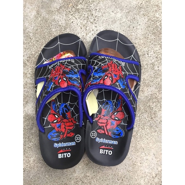 Dép Lê hình siêu nhân nhện nhện BiTo cho bé trai đi học / đi chơi đủ size 24-35
