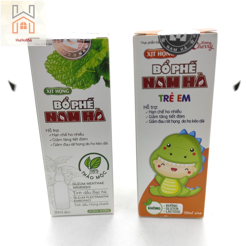 Xịt Họng Bổ Phế Nam Hà Người Lớn &amp; Trẻ em - 30ml