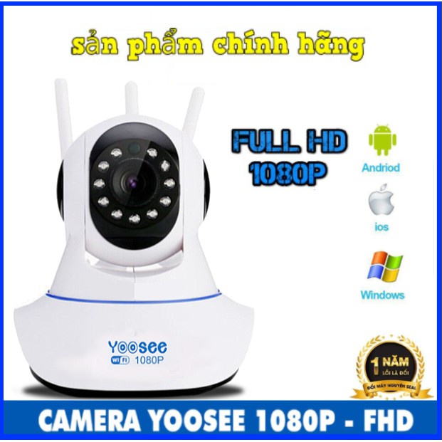 (Mới) Camera Ip Yoosee 360, Quan Sát Rõ Ngày Và Đêm, Kèm Thẻ Nhớ