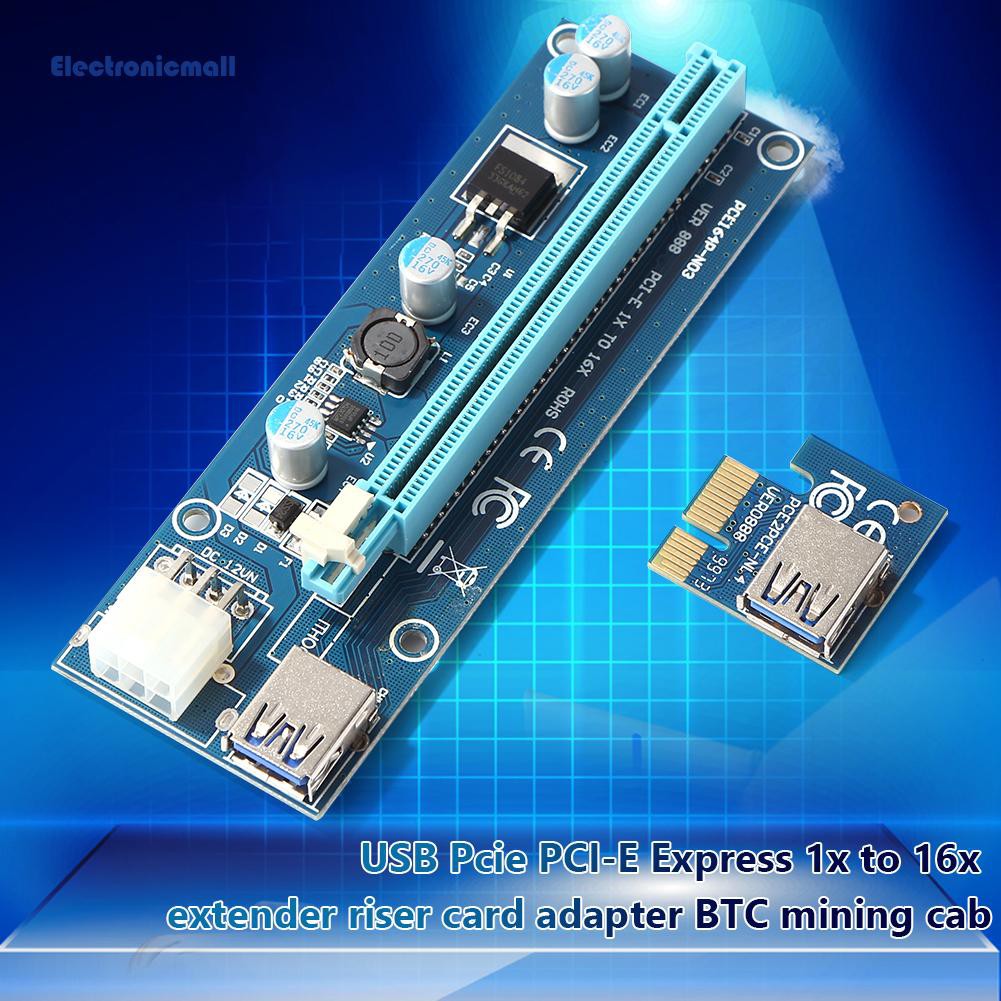 Thiết Bị Chuyển Đổi Pci Express 1x Sang 16x 6 Pin Pci-E Power | BigBuy360 - bigbuy360.vn
