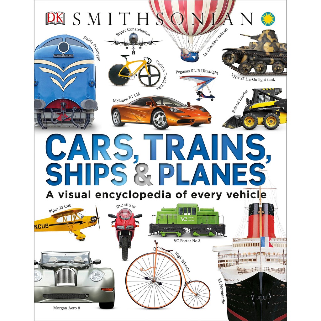 Sách Cars, Trains, Ships, and Planes Á Châu Books Bách khoa thư trực quan về các phương tiện vận tải