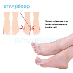 Lót giày Silicon 5 ngón Envysleep - tách cố định ngón