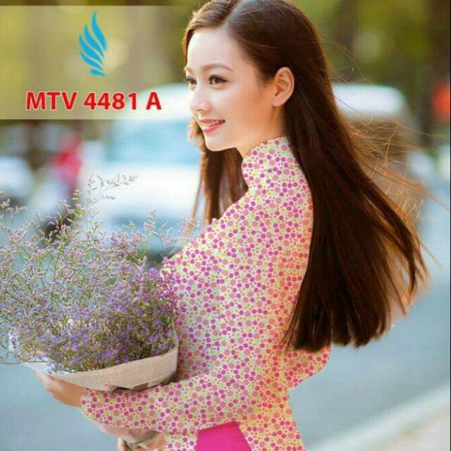 Vải áo dài hoa nhí
