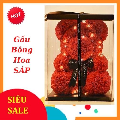 Gấu Bông Hoa Sáp - Món quà ý nghĩa , mang yêu thương đong đầy