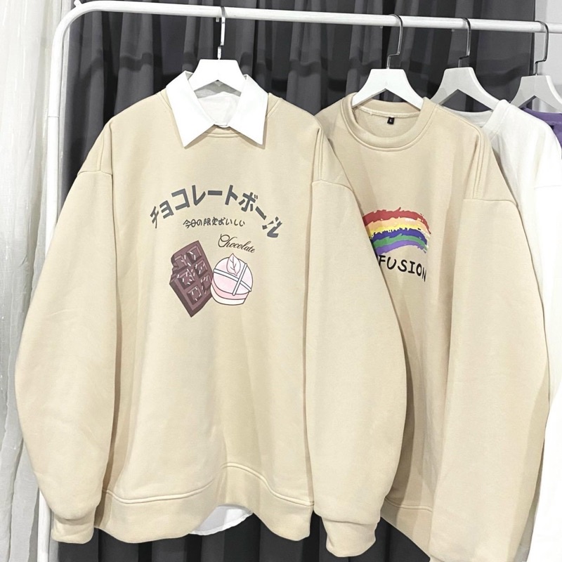 Áo Sweater From Rộng CH0C0LATE ulzzang unisex