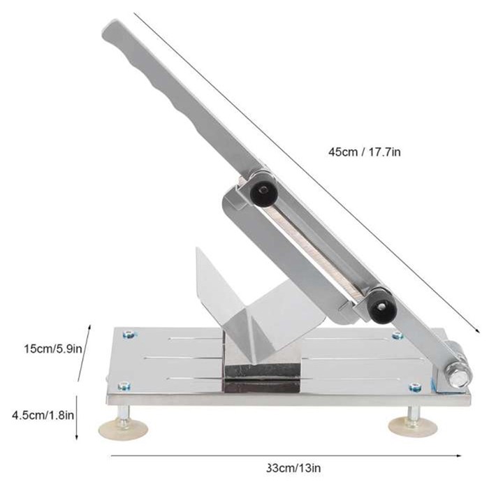 Máy cắt thịt đông lạnh inox bằng tay