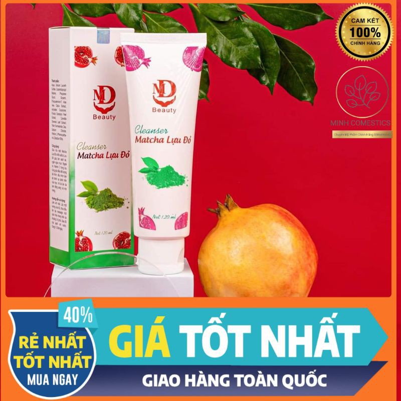 Sữa Rửa Mặt Matcha Lựu Đỏ