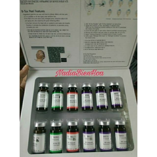 THAY DA SINH HỌC VI TẢO MATRIGEN BTOX PEEL