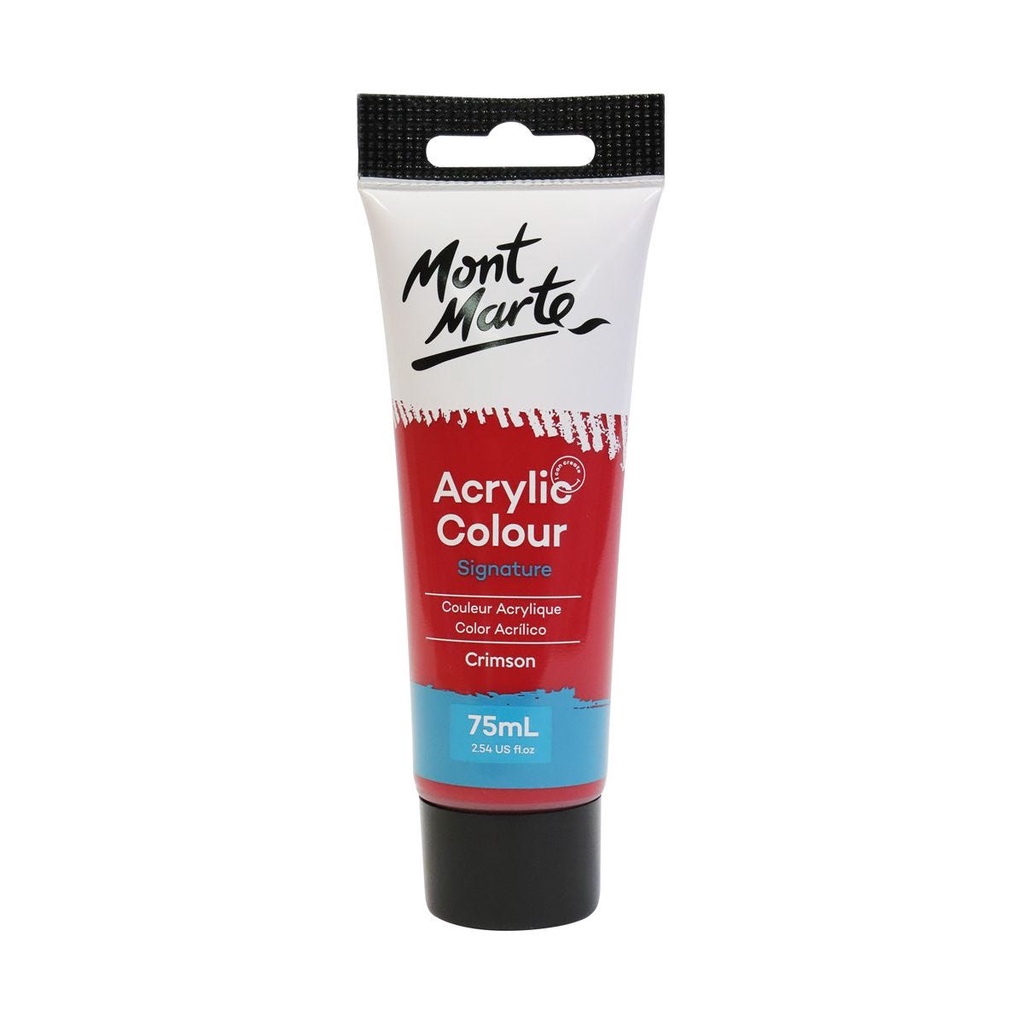 Màu Acrylic Mont Marte 75ml - Crimson - Acrylic Colour Paint Signature 75ml (2.54oz) - MSCH7511