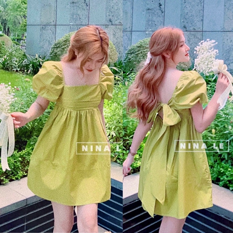 Đầm Xoè Nữ Tay Phồng Dáng Babydoll Sang Chảnh (kèm video) | BigBuy360 - bigbuy360.vn