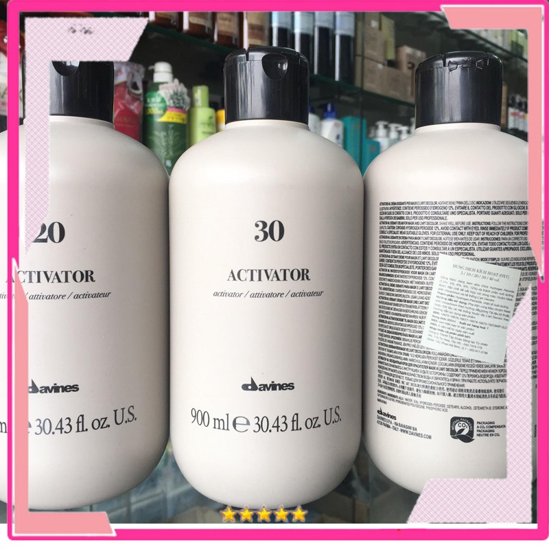 Trợ Nhuộm Oxy Davines Activator – 900ml, dung dịch kích hoạt màu, sử dụng khi nhuộm