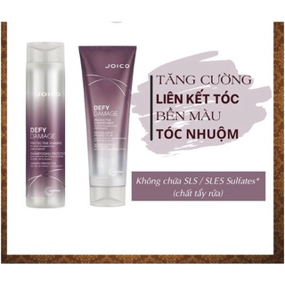 Combo Dầu gội xả ngăn ngừa và chống hư tổn tóc Joico Defy Damage Protective Conditioner 300ML/250ML