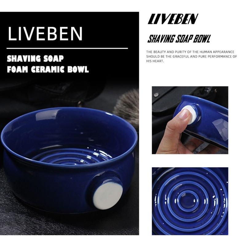 Cốc Sứ Đựng Kem Cạo Râu Miệng Rộng 2 Màu Tùy Chọn YOUYO