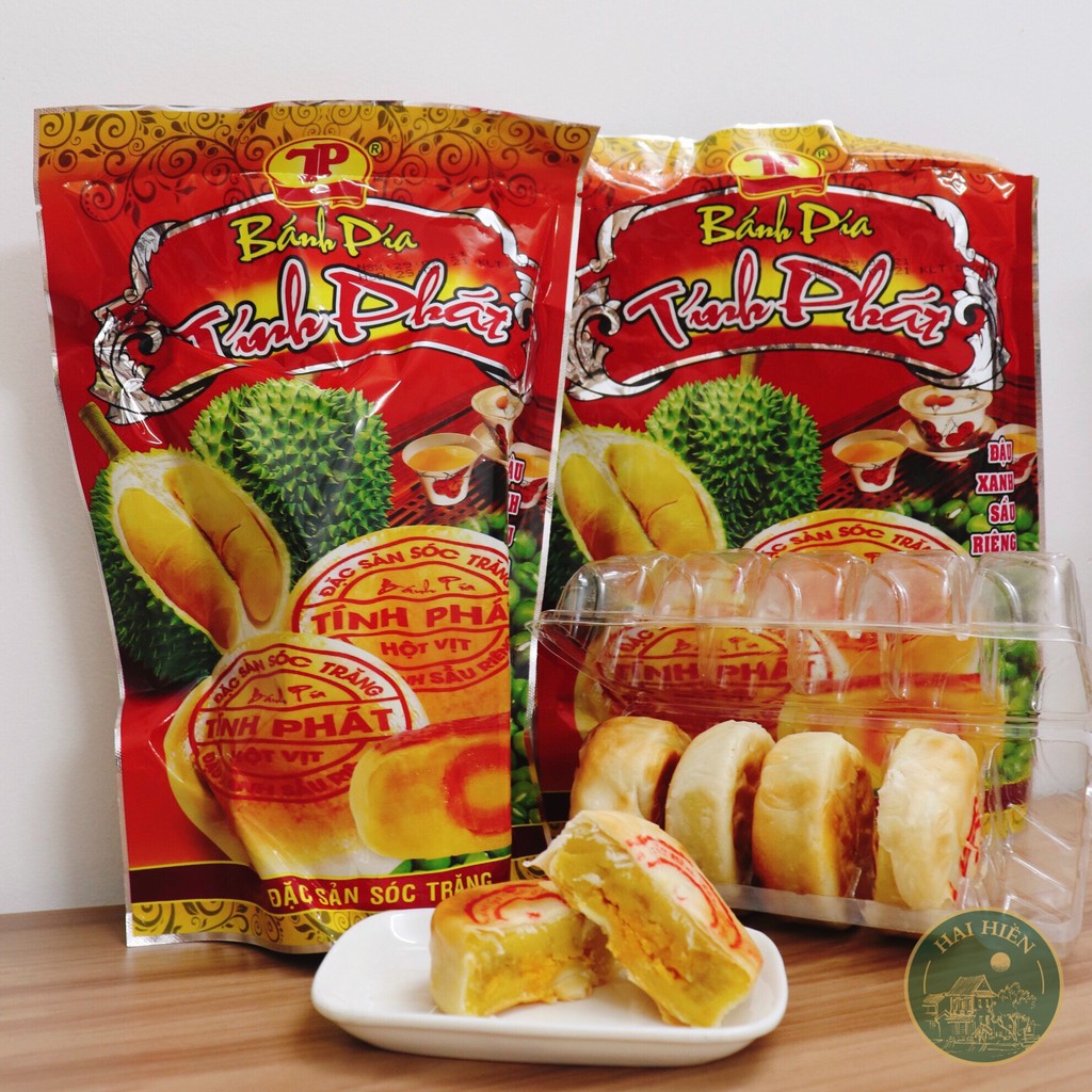 Bánh Pía Lớn Đặc Biệt Tính Phát Túi 500g (Túi 5 cái) - Đặc sản Sóc Trăng Loại đặc biệt siêu ngon an toàn vệ sinh