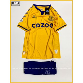Bộ Áo đấu sân khách Everton màu vàng mùa giải 2020-2021 hàng cao cấp