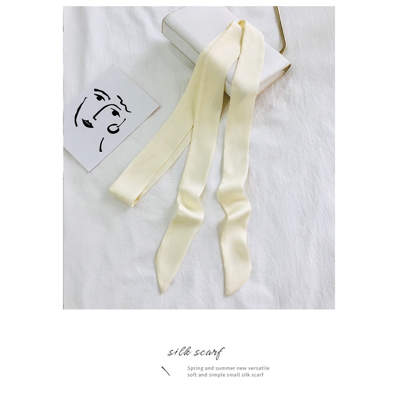 Khăn lụa tổng hợp bản vát dài nhiều màu