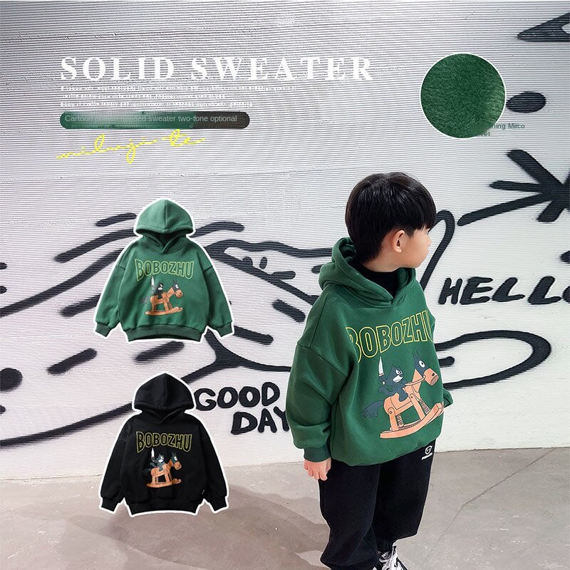 Áo hoodie Thời Trang Thu Đông Mới Cho Bé Trai