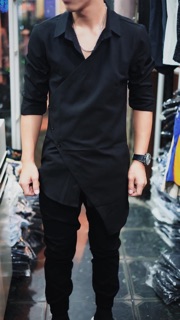 Áo sơ mi vạt chéo siêu hot