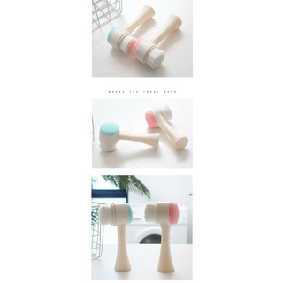 Bàn Chải Rửa Mặt 2 Đầu Silicone