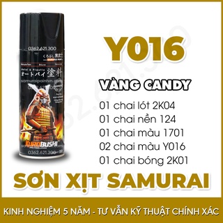 Combo 6 chai sơn màu vàng candy Y016 Samurai