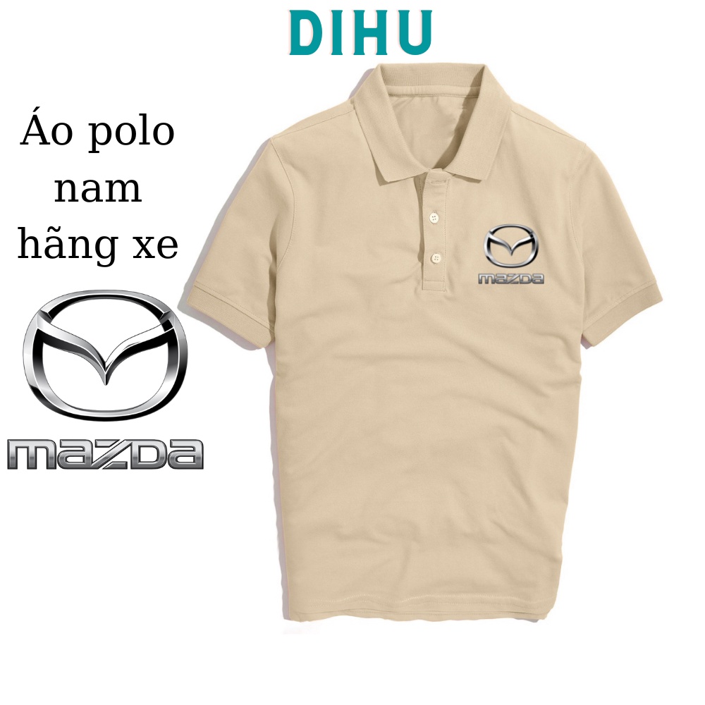 Áo thun polo có cổ ngắn tay cao cấp cotton chính hãng Mazda cao cấp thấm hút mồ hôi, trẻ trung sang trọng