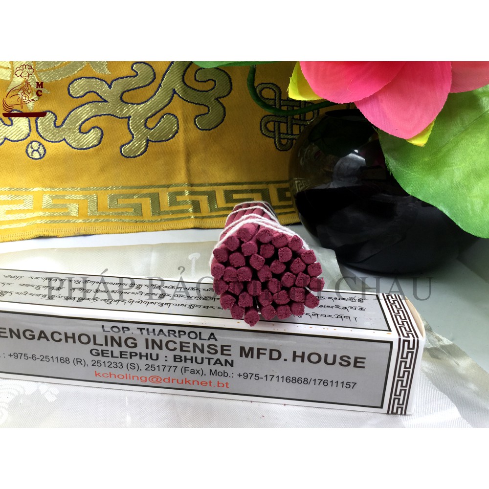 [PHÁP BẢO MINH CHÂU] Nhang Kuen 8 Cát Tường Bhutan (D2) - Xám (Bó)