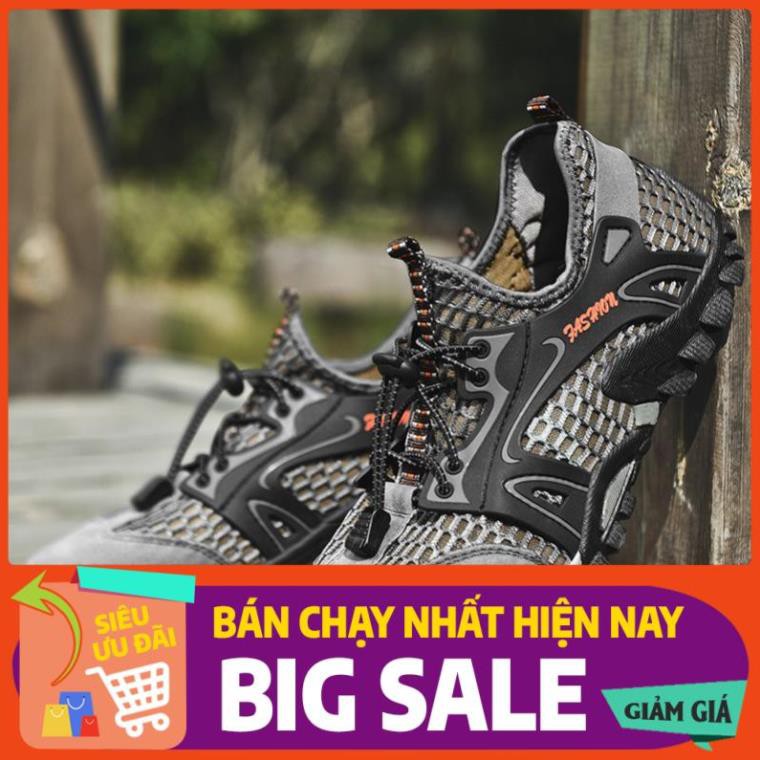 ( Chất lượng ) Giày đi bộ leo núi phong cách mùa hè phối lưới chống nước thời trang cho nam * new ' ◦ >