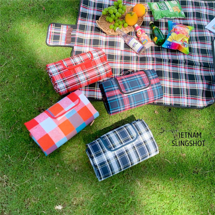 Thảm dã ngoại, Thảm du lịch gấp gọn chống thấm nước tốt , đi phượt, cắm trại gấp gọn tiện lợi [DCP1]