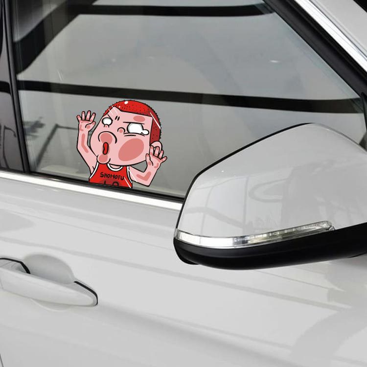 Sticker Hoạt Hình SLAM DUNK Sakuragi Hanamichi Kaede Rukawa Dán Kính Chắn Gió Xe Hơi / Xe Máy / Laptop