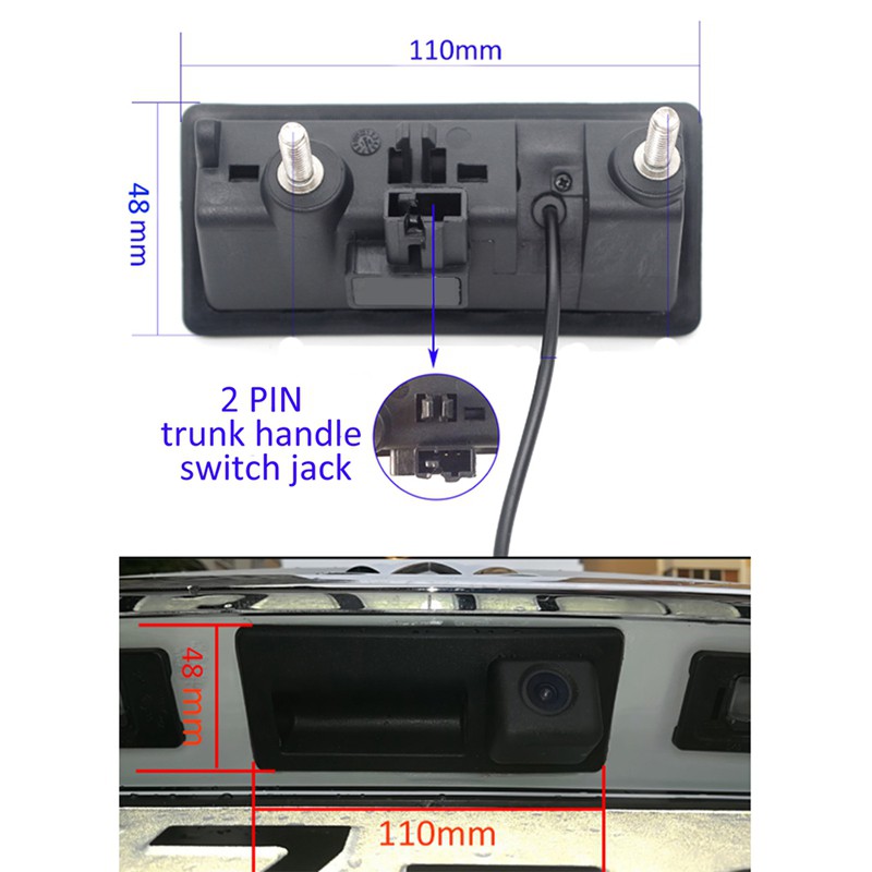 VOLKSWAGEN Camera Chiếu Hậu Cho Xe Ô Tô Audi A4 A5 S5 Q3 Q5