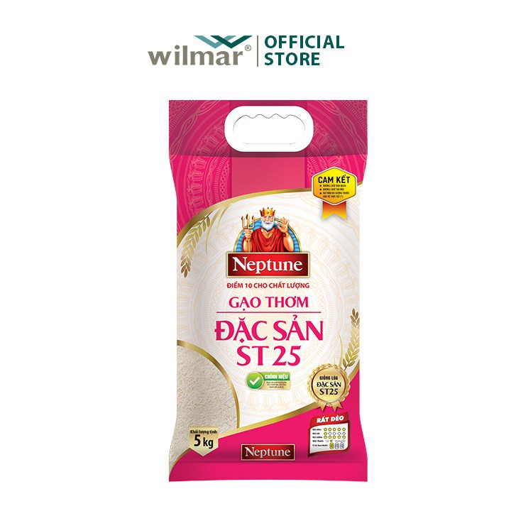 [SenXanh Emart] Gạo Thơm Đặc Sản Neptune ST25 - 5KG