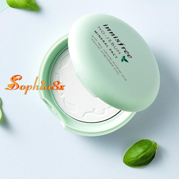 Phấn phủ kiềm dầu dạng nén che phủ cao Innisfree No Sebum Mineral Pact 8.5g