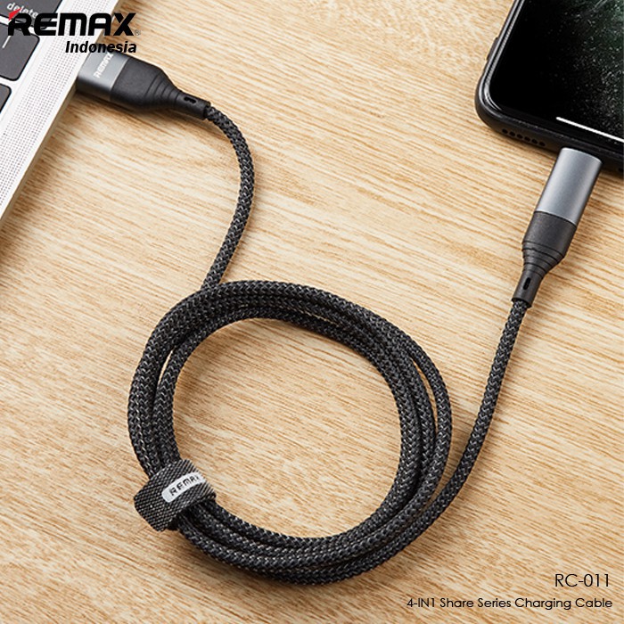 Dây Cáp Sạc Remax Rc-011 4 Trong 1 Chuyển Đổi Dữ Liệu Từ Cổng Lightning Sang Usb Type C Cho Iphone