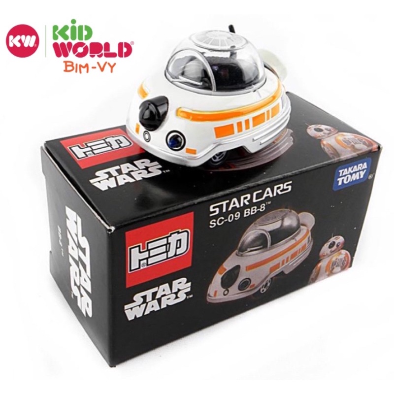 Xe mô hình Tomica Box Disney Star Wars SC-09 BB-8. MS: 906. Made in Việt Nam.