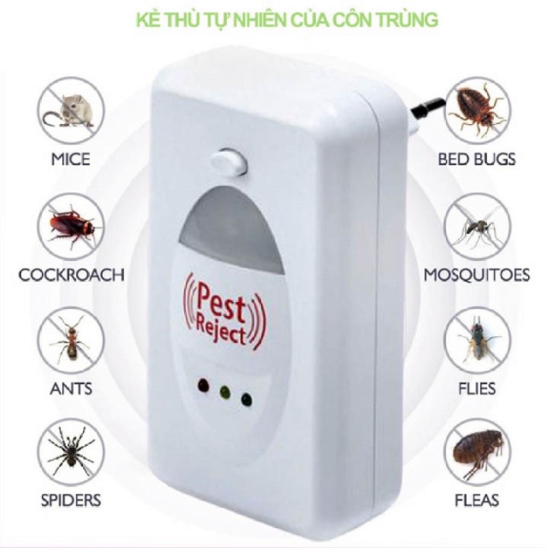 Thiết Bị Xua Đuổi Côn Trùng - Máy Đuổi Côn Trùng Bằng Sóng Âm Pest Reject
