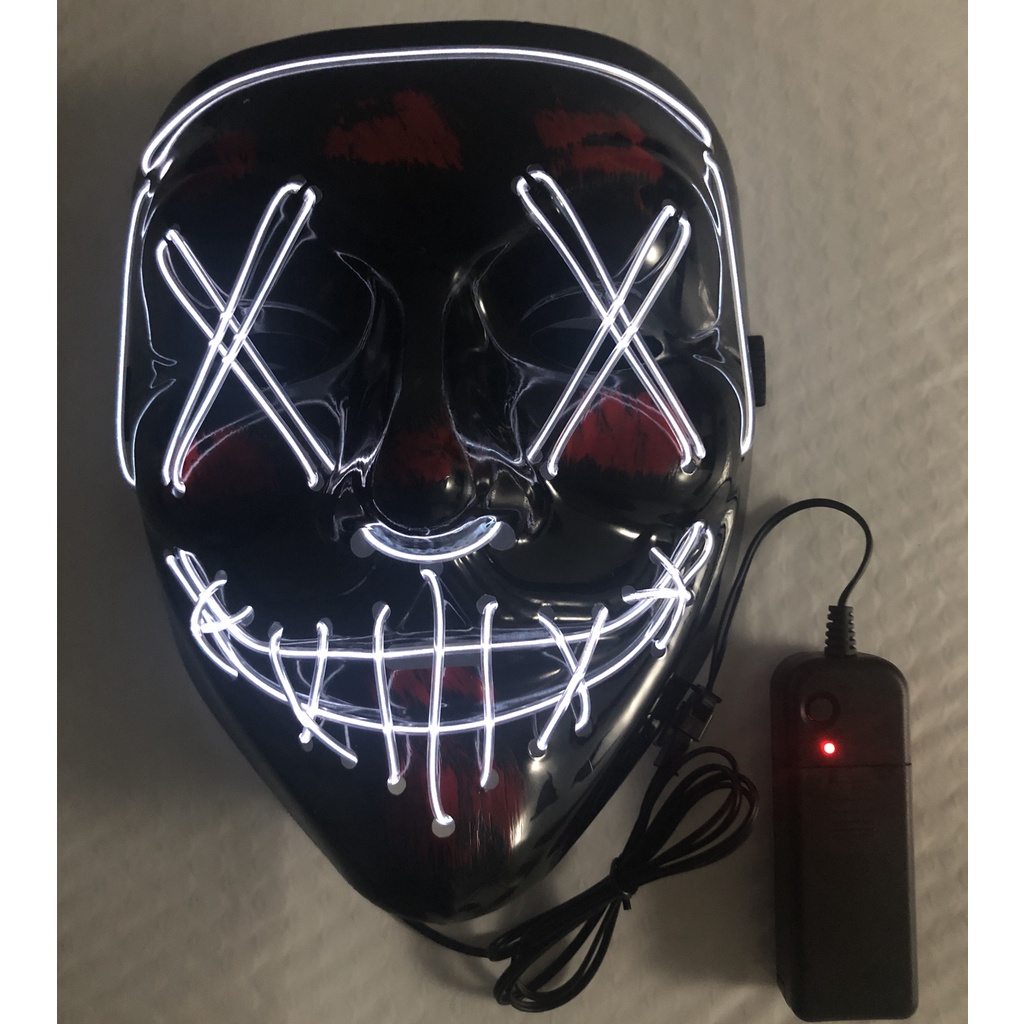 Mặt Nạ Hóa Trang halloween Màu Sắc neon Phát Sáng Trong Bóng Tối