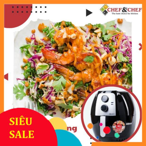 NỒI CHIÊN KHÔNG DẦU CHEF&CHEF 7,5L vs 6,5L và 5,5L BẢO HÀNH 12 THÁNG