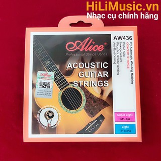 [Cửa Hàng Uy Tín] Dây Guitar Acoustic Alice A436