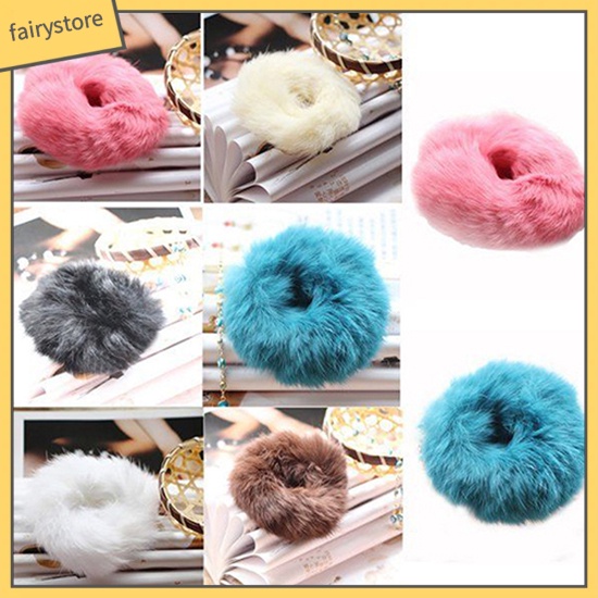 Dây buộc tóc lông mềm thời trang nữ tính