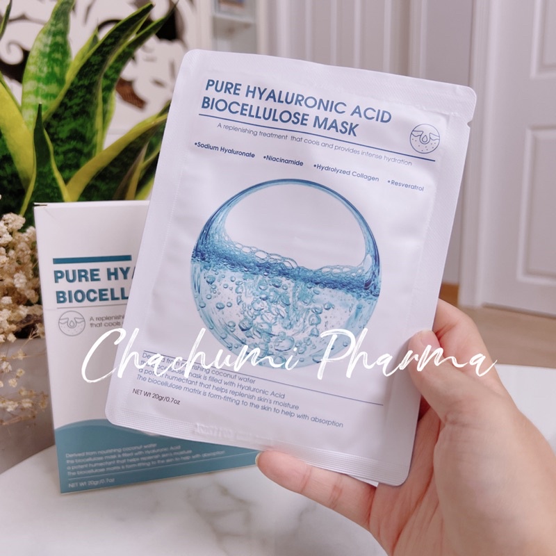 Mặt nạ giấy phục hồi da cấp ẩm Biocellulose Mask Pure Hyaluronic Acid 20gr