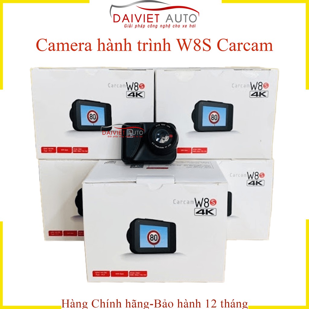Cam hành trình CarCam W8s đọc biển báo tốc độ giao thông - Hàng chính hãng | ĐẠI VIỆT AUTO