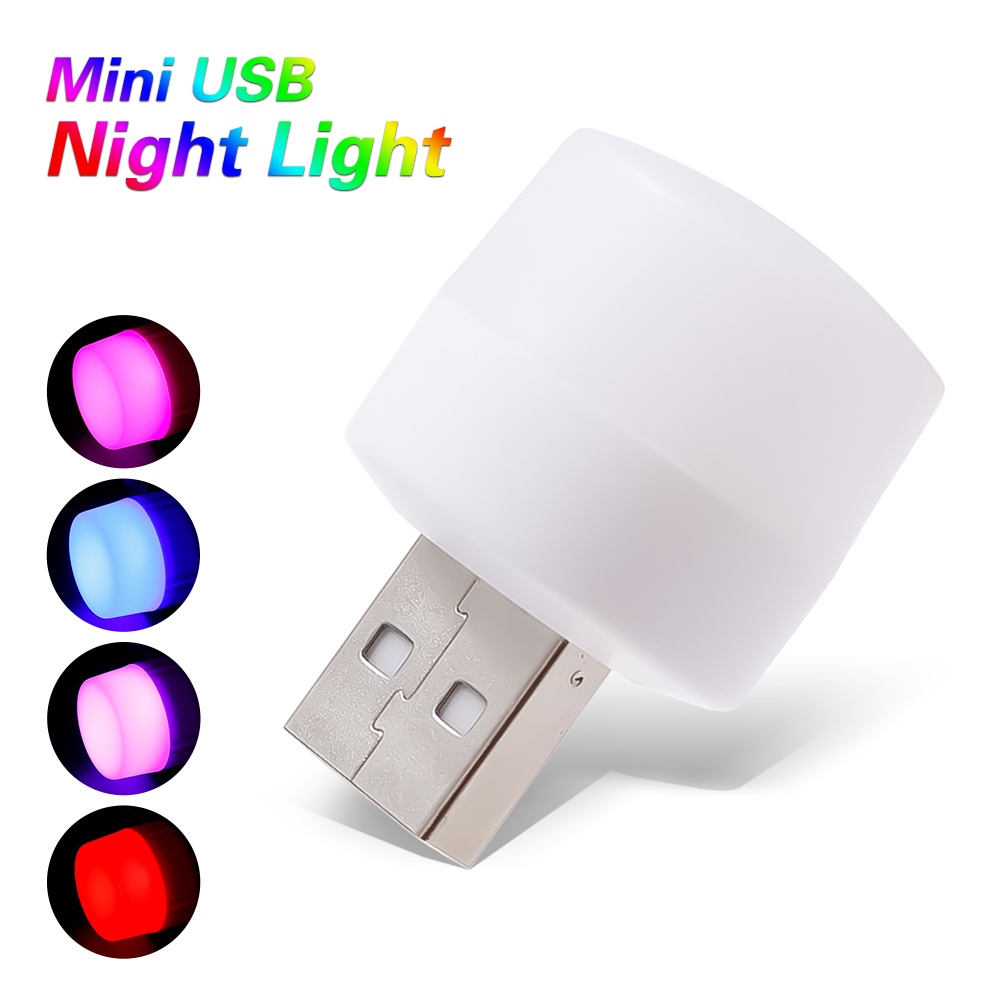 Đèn LED Đọc Sách Ban Đêm Bảo Vệ Mắt / Ngủ / Máy Tính Di Động Kèm Sạc USB Tiện Dụng Cho Gia Đình