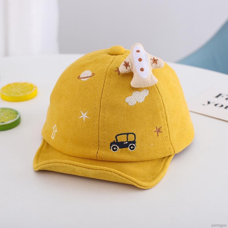 Mũ lưỡi trai mềm mại in họa tiết hoạt hình đáng yêu điều chỉnh được dành cho trẻ em