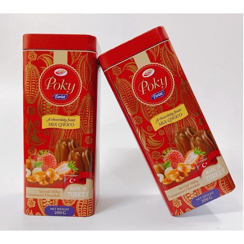 SOCOLA POKY TWIST HỘP THIẾC 200G/ SOCOLA THỔ NHĨ KỲ