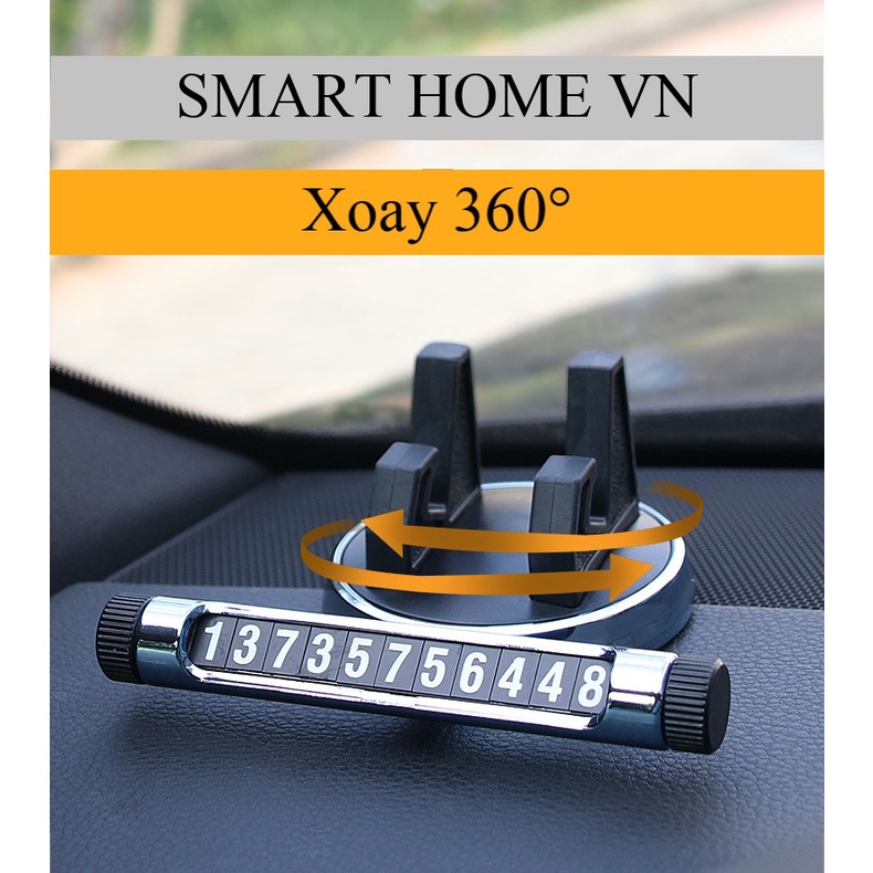 ⚡️HOT⚡️ Bảng ghi số điện thoại cao cấp gắn taplo ô tô, xe hơi - có giá để điện thoại tùy chỉnh xoay 360 độ