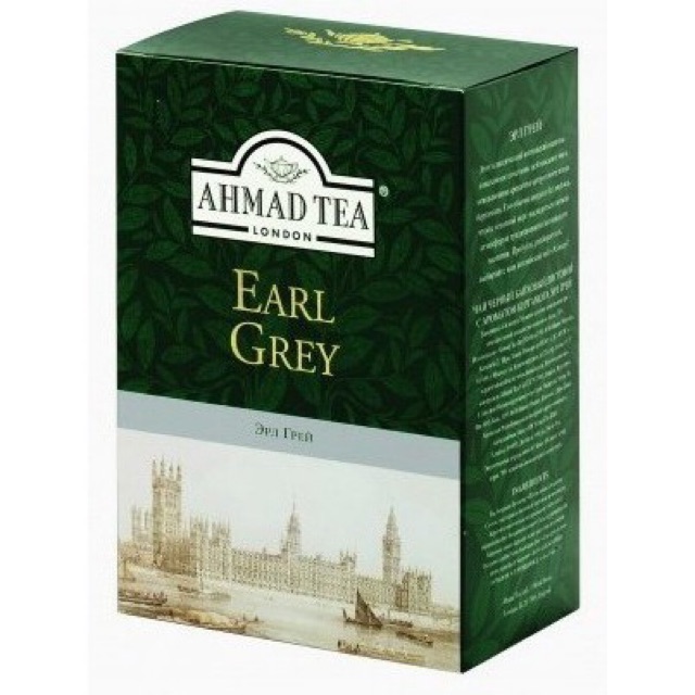 Trà "Bá Tước Anh Quốc" pha ấm hộp giấy 100g - Ahmad Earl Grey Tea 100g
