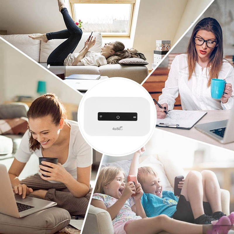 5G WiFi Router Portable MiFi 4G LTE MiFi Mobile WiFi Hotspot 2100MAh Car Wi-Fi Router with Sim Card Slot | BigBuy360 - bigbuy360.vn