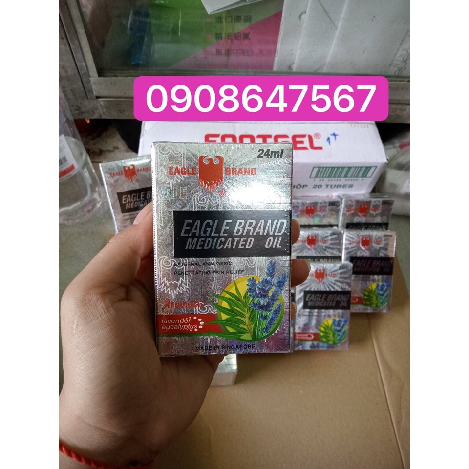 Dầu gió con ó trắng hương lavender 24ml