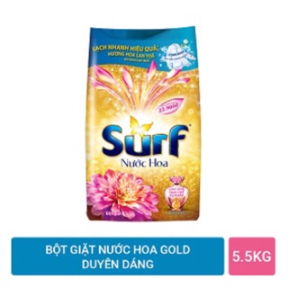 Bột giặt Surf vàng hương nước hoa quyến rũ 5.5kg