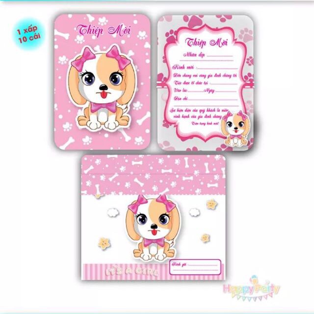 Thiệp sinh nhật cho bé gái